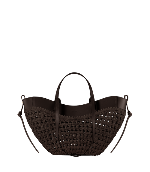 Cyme Mini Raffia Ebony – front