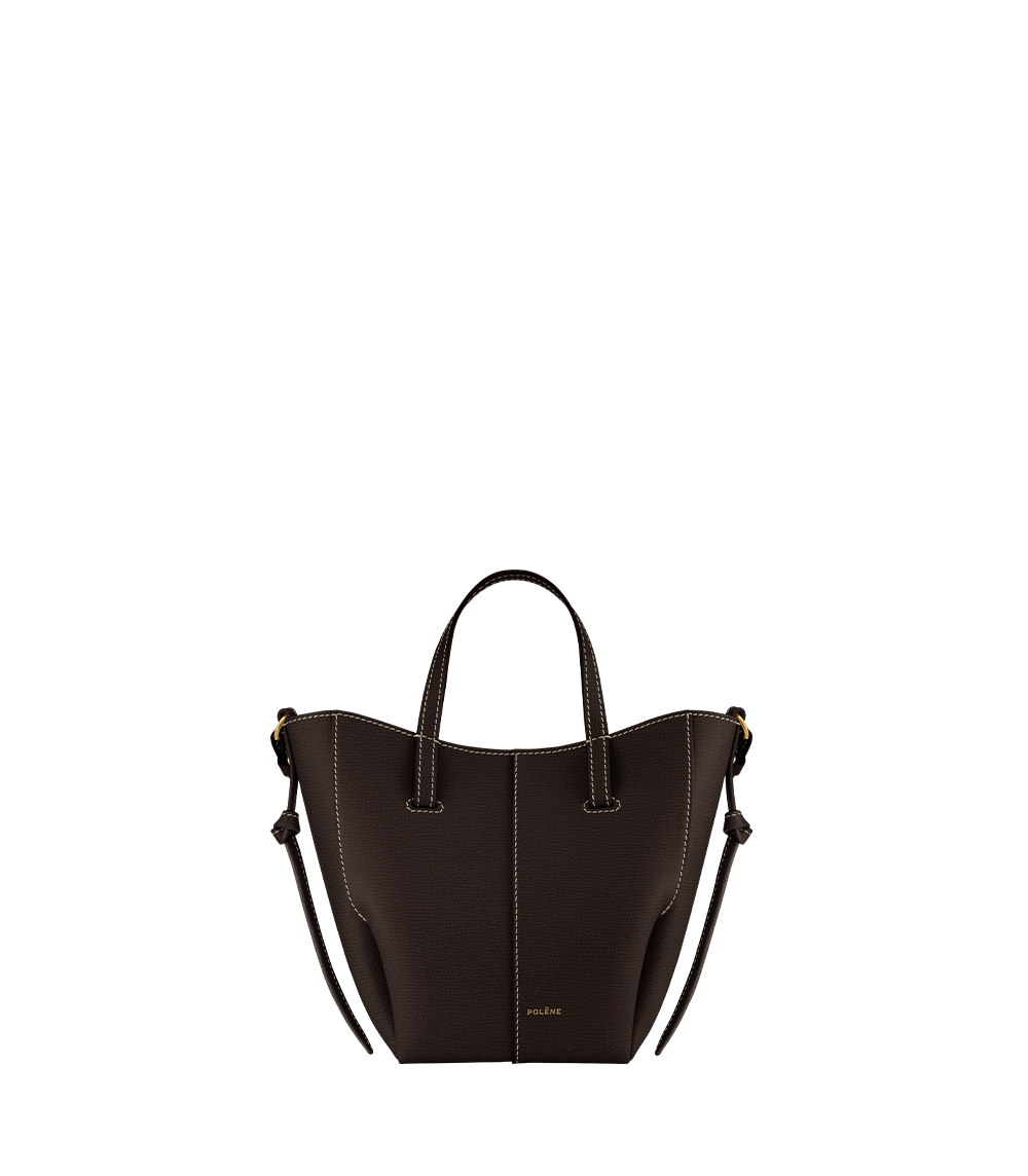 Cyme Tote Nano Textured Ebony – front