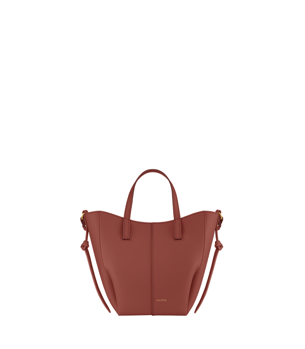Cyme Tote Nano Textured Terracotta – front
