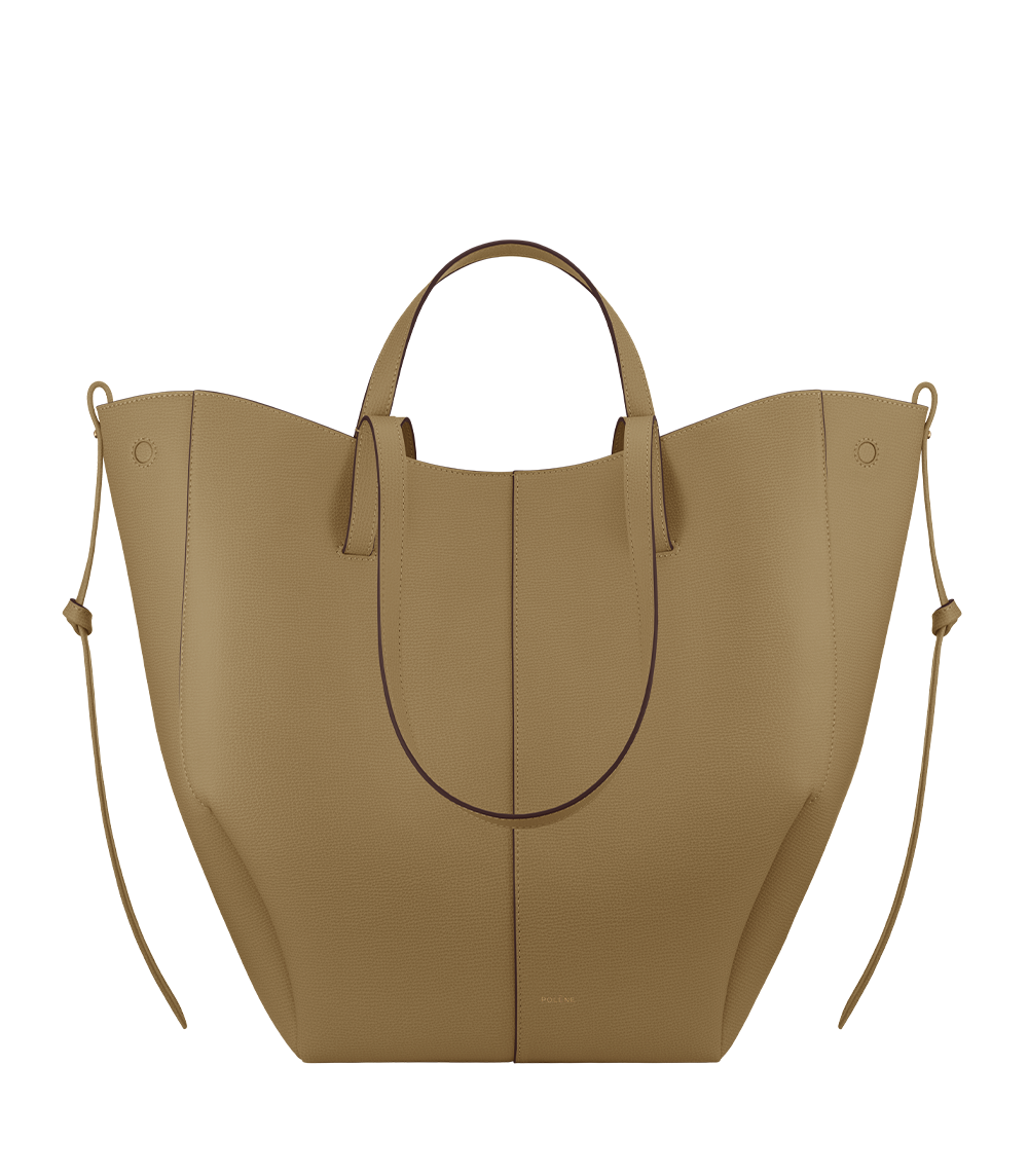 Cyme Tote Textured Smoky Olive – front