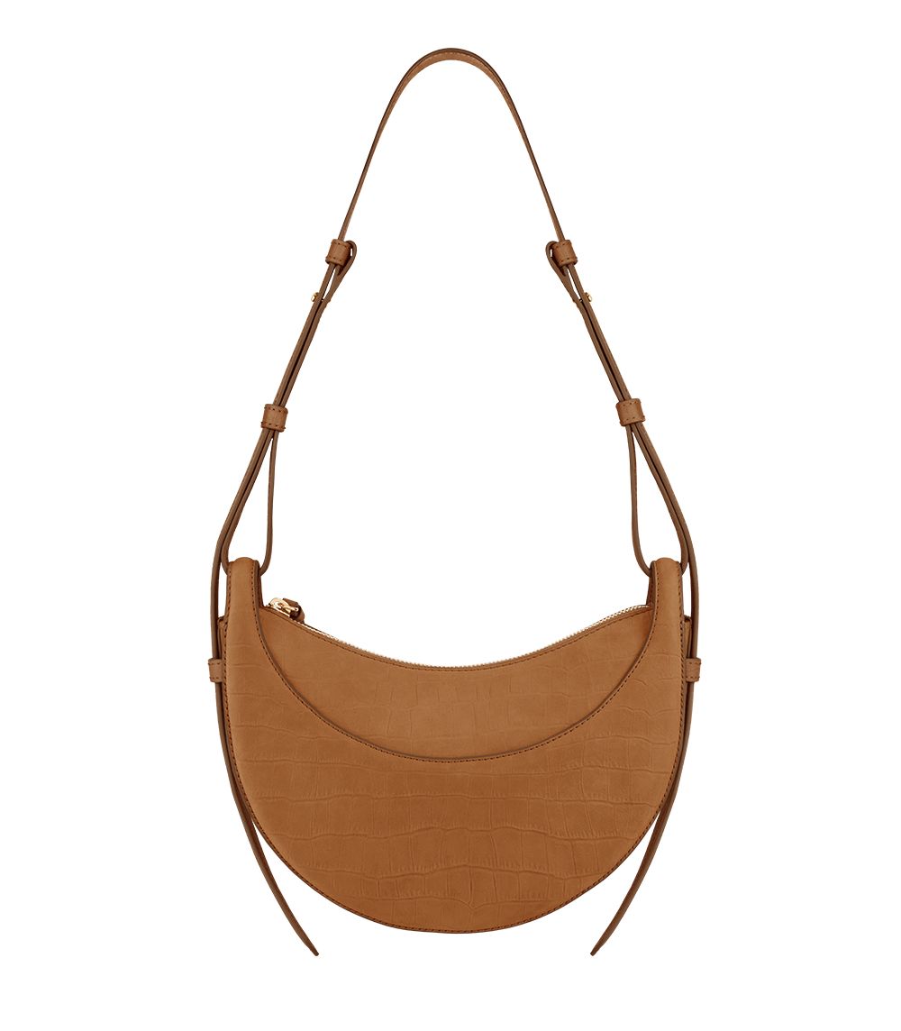 Numéro Dix Crocodile Nubuck Cinnamon – front