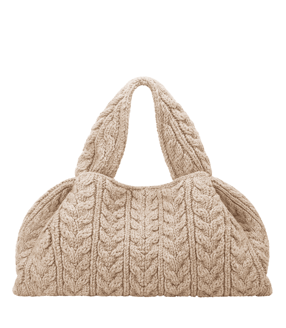 Numéro Neuf Large Merino Ecru – front