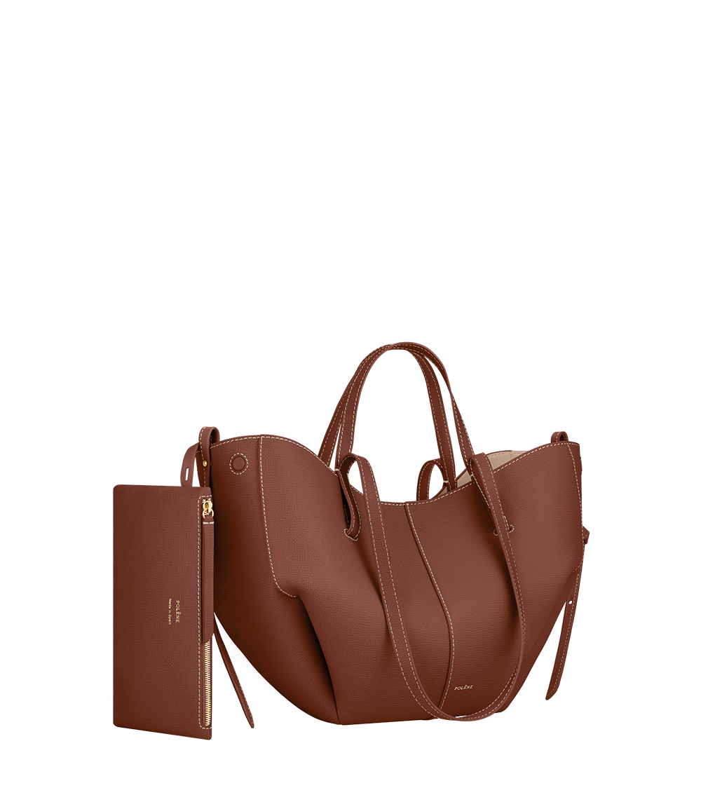 Cyme Mini Textured Cognac – side