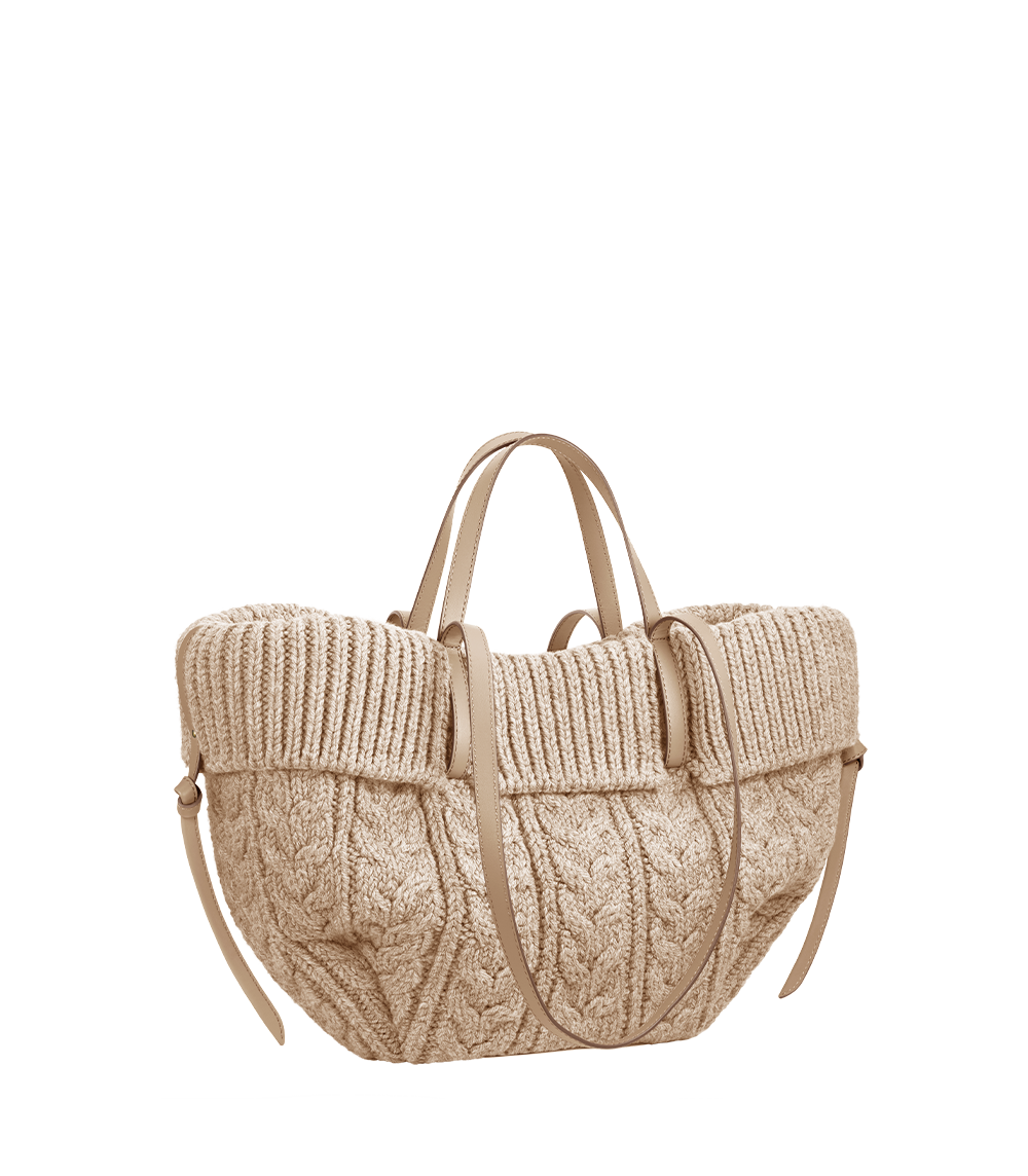 Cyme Mini Merino Ecru – side