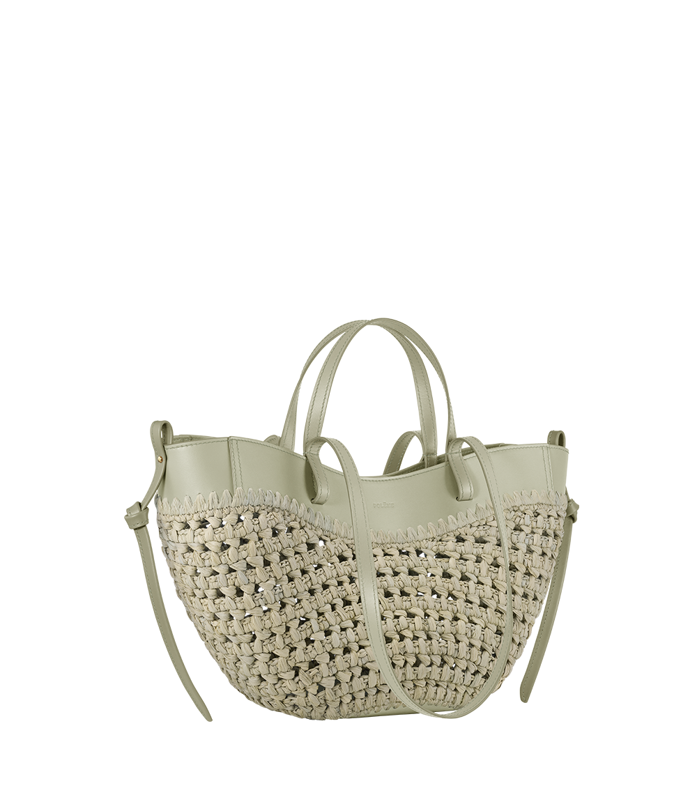 Cyme Mini Raffia Laurel – side