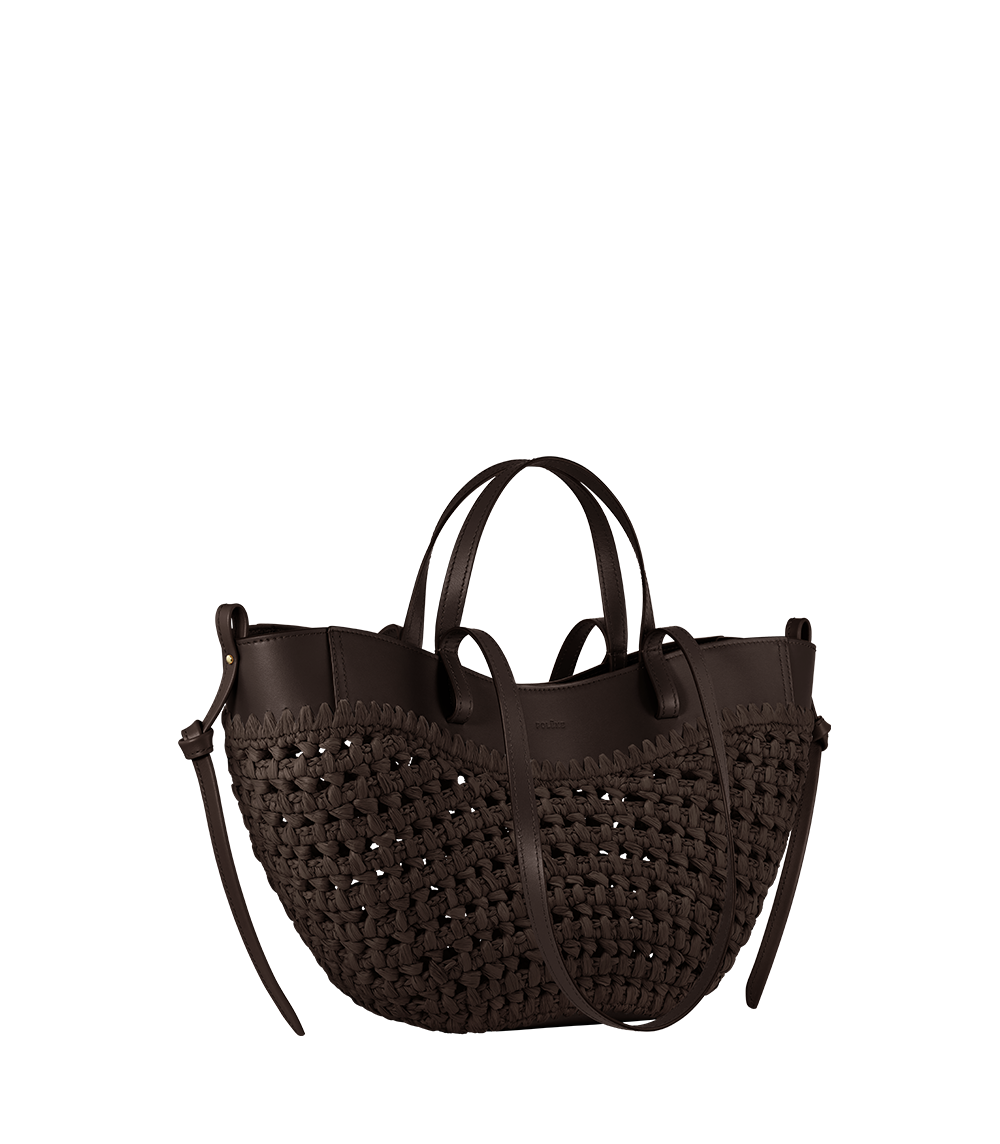 Cyme Mini Raffia Ebony – side