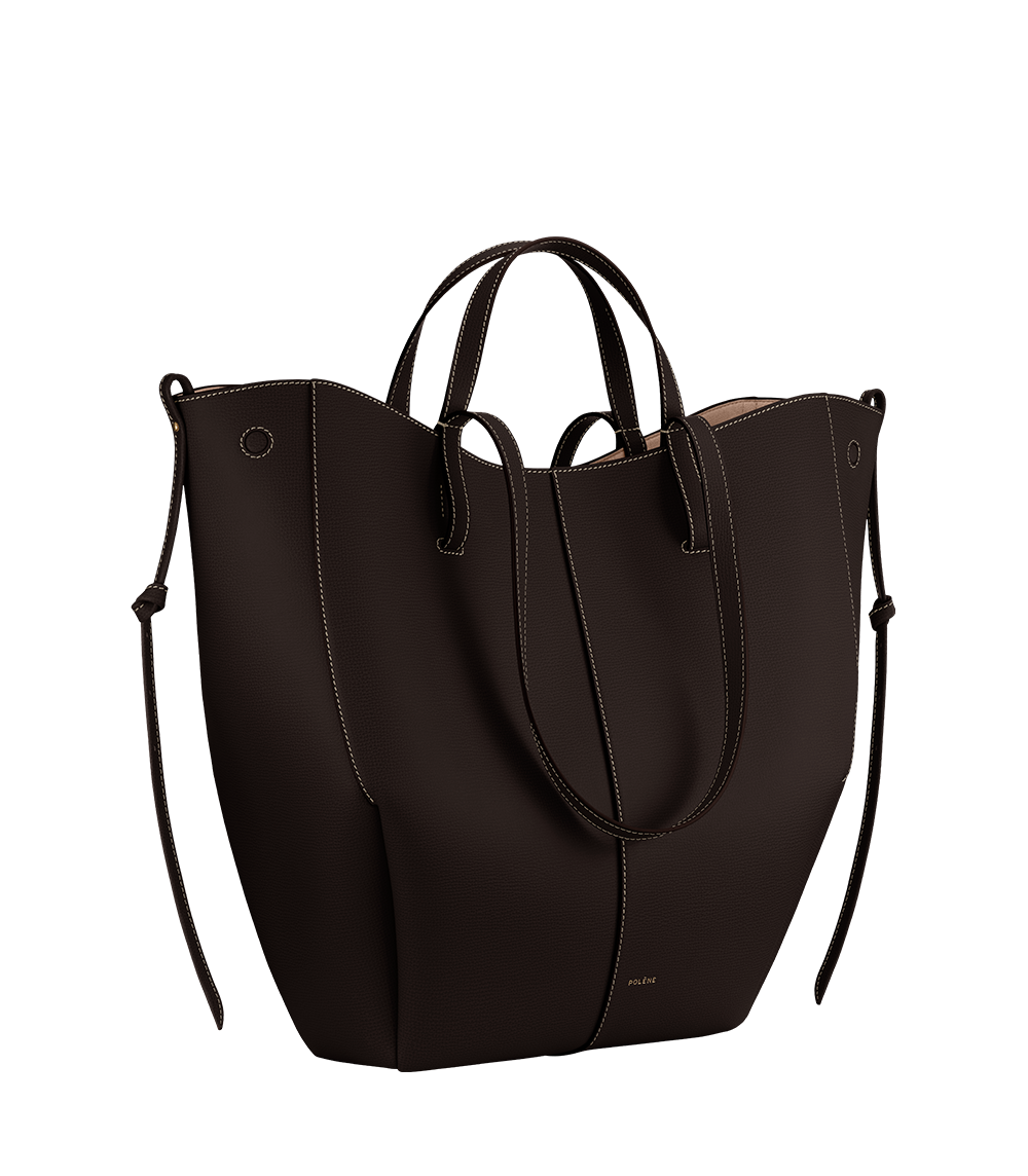 Cyme Tote Textured Ebony – side