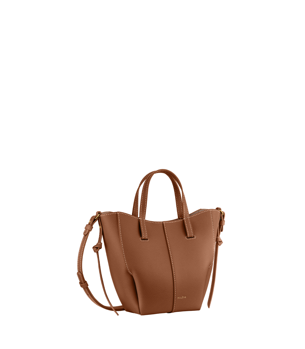 Cyme Tote Nano Textured Camel – side