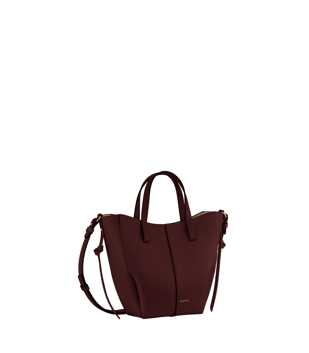 Cyme Tote Nano Textured Black Cherry – side