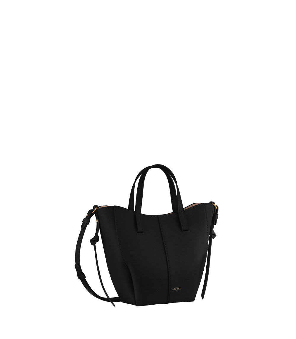 Cyme Tote Nano Textured Black – side
