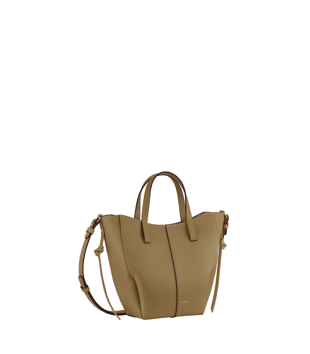 Cyme Tote Nano Textured Smoky Olive – side