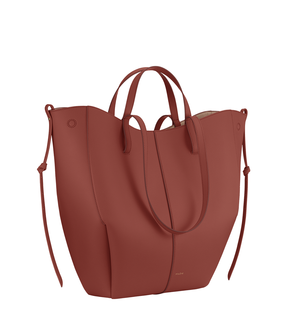 Cyme Tote Textured Terracotta – side