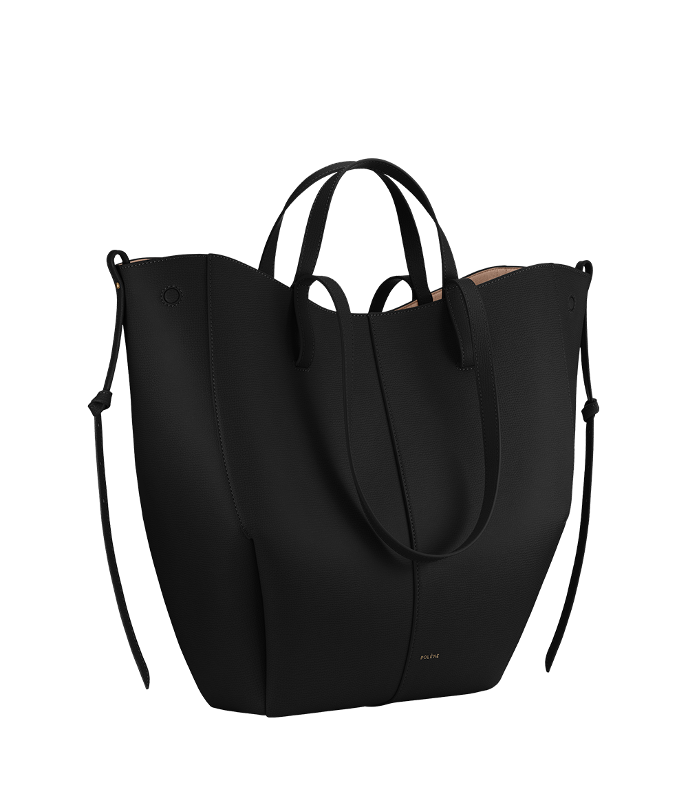 Cyme Tote Textured Black – side