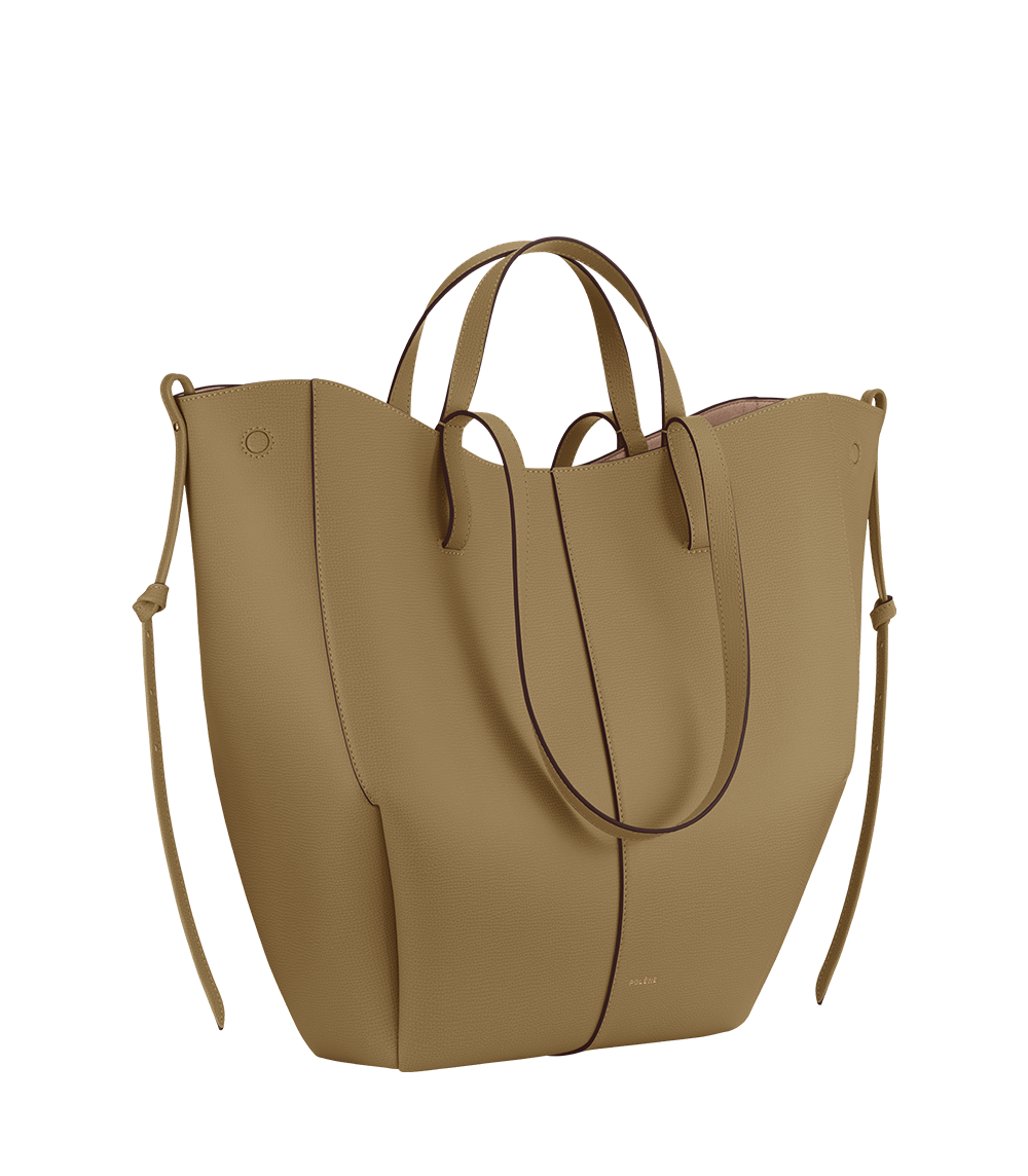 Cyme Tote Textured Smoky Olive – side