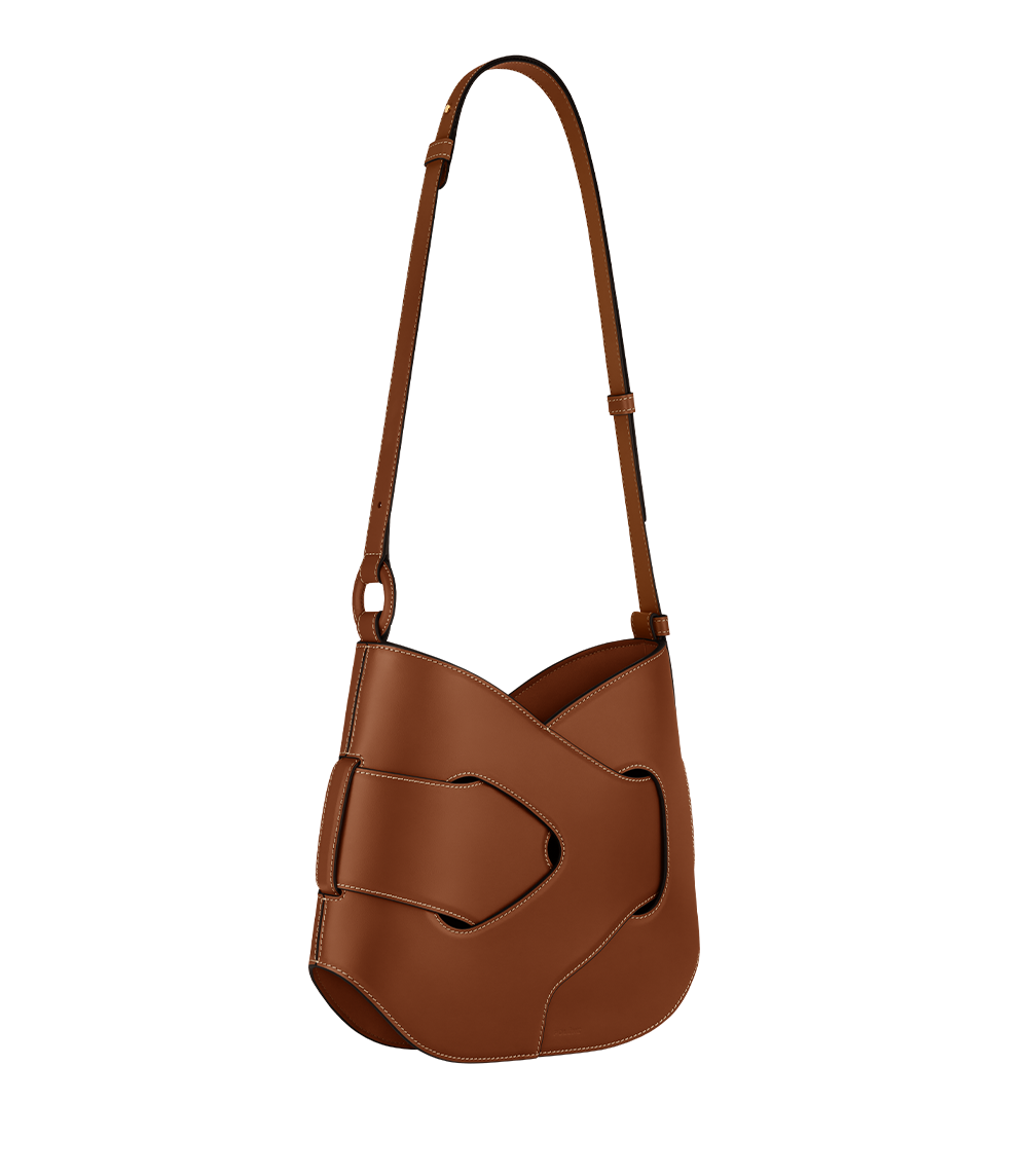 Nodde Hobo Smooth Cognac – side