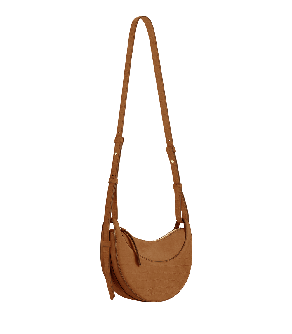 Numéro Dix Crocodile Nubuck Cinnamon – side